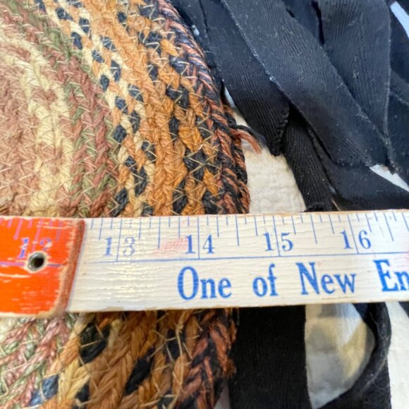 Nancys Nook Jute Chair Pad 15" Round Braided Natural Fiber Handmade - Picture 7 of 8